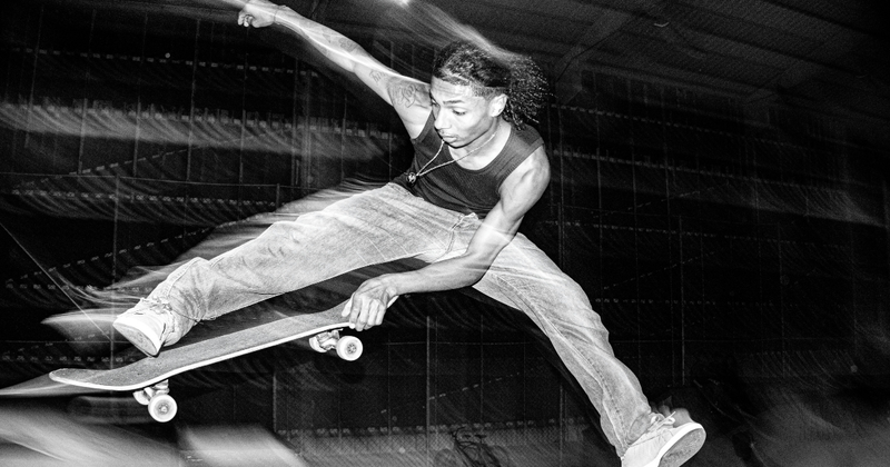 urban sports skateboarding in city environment