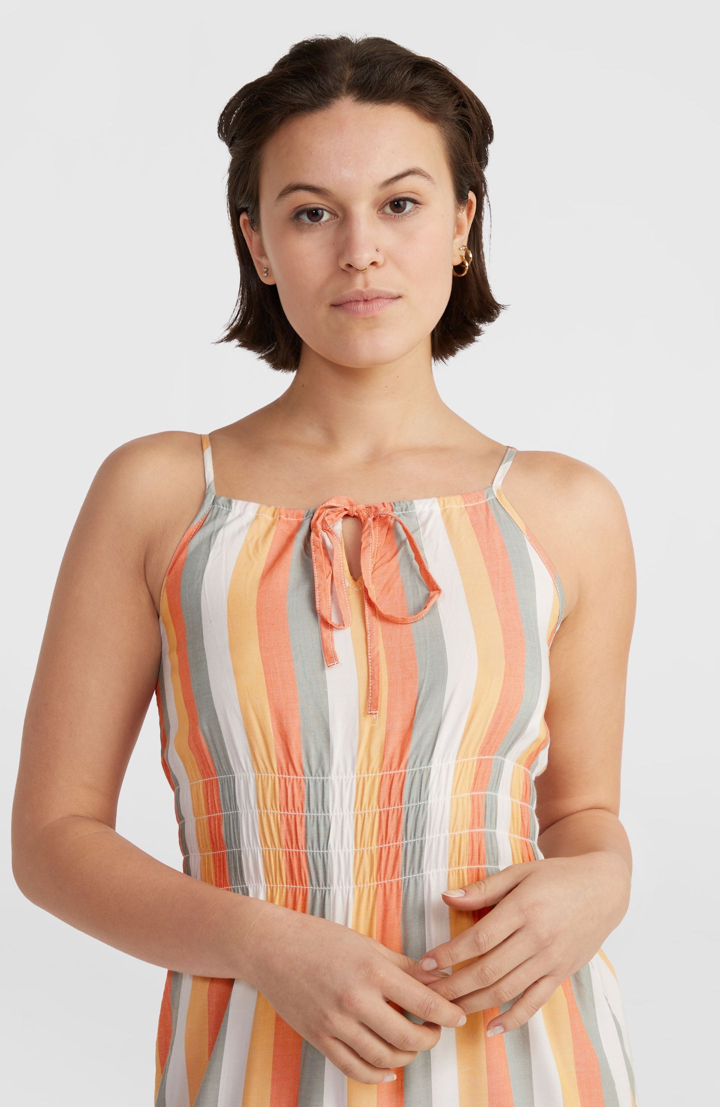 Quorra Maxi Dress - Orange Multistripe