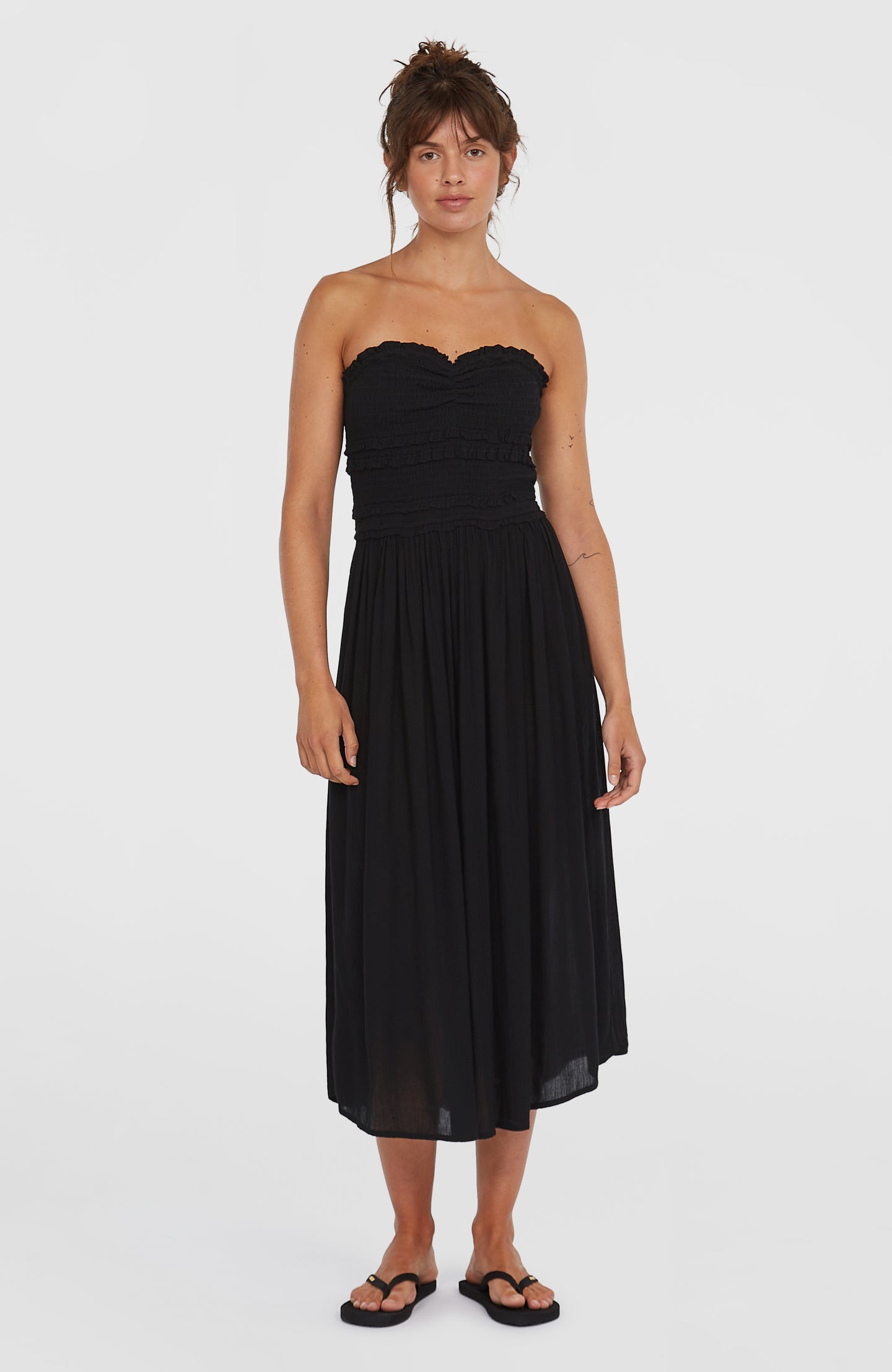 Devyn Midi Dress - Black Out
