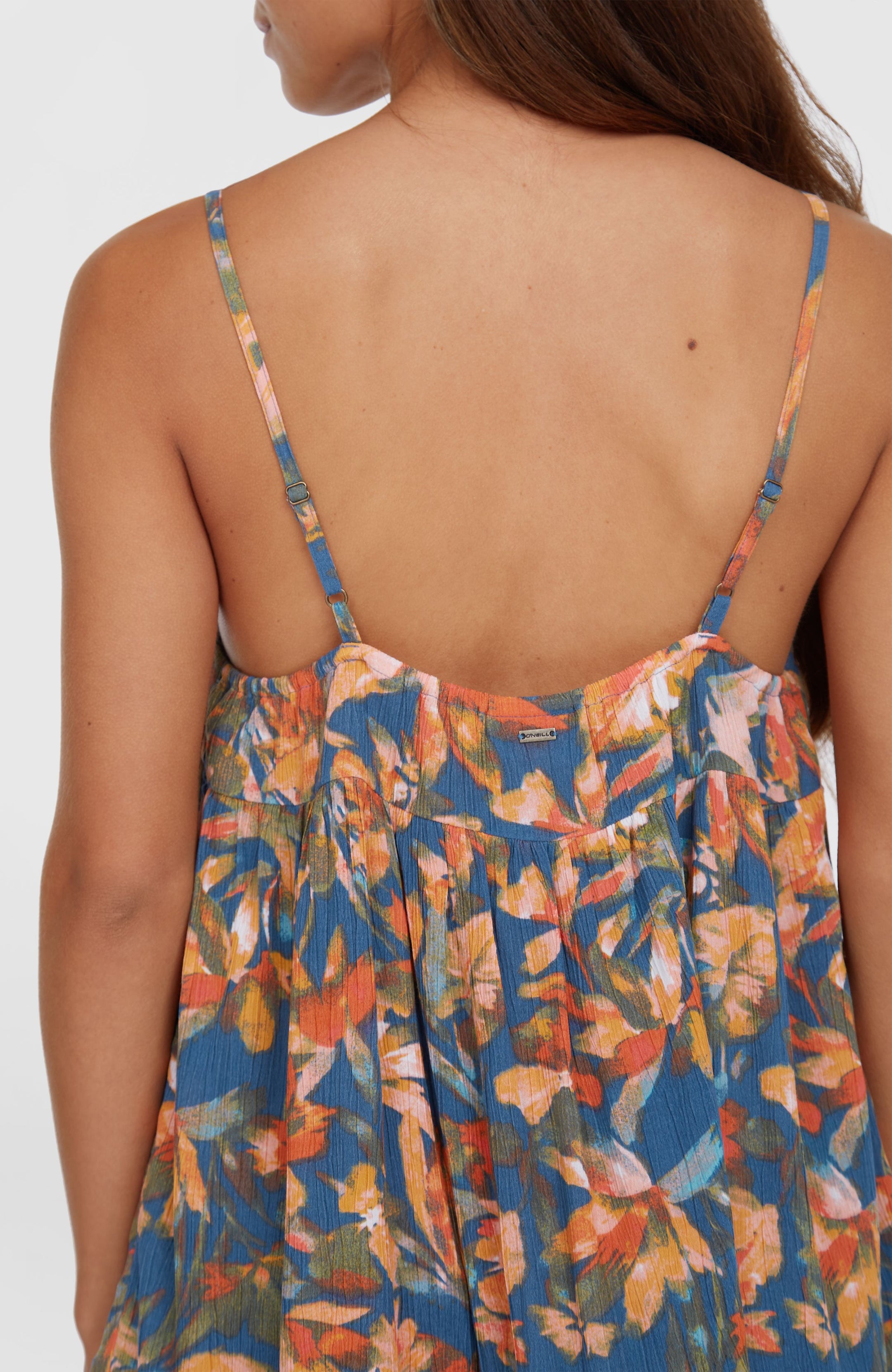 Rilee Short Dress - Blue Painted Tropics