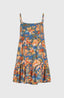 Rilee Short Dress - Blue Painted Tropics