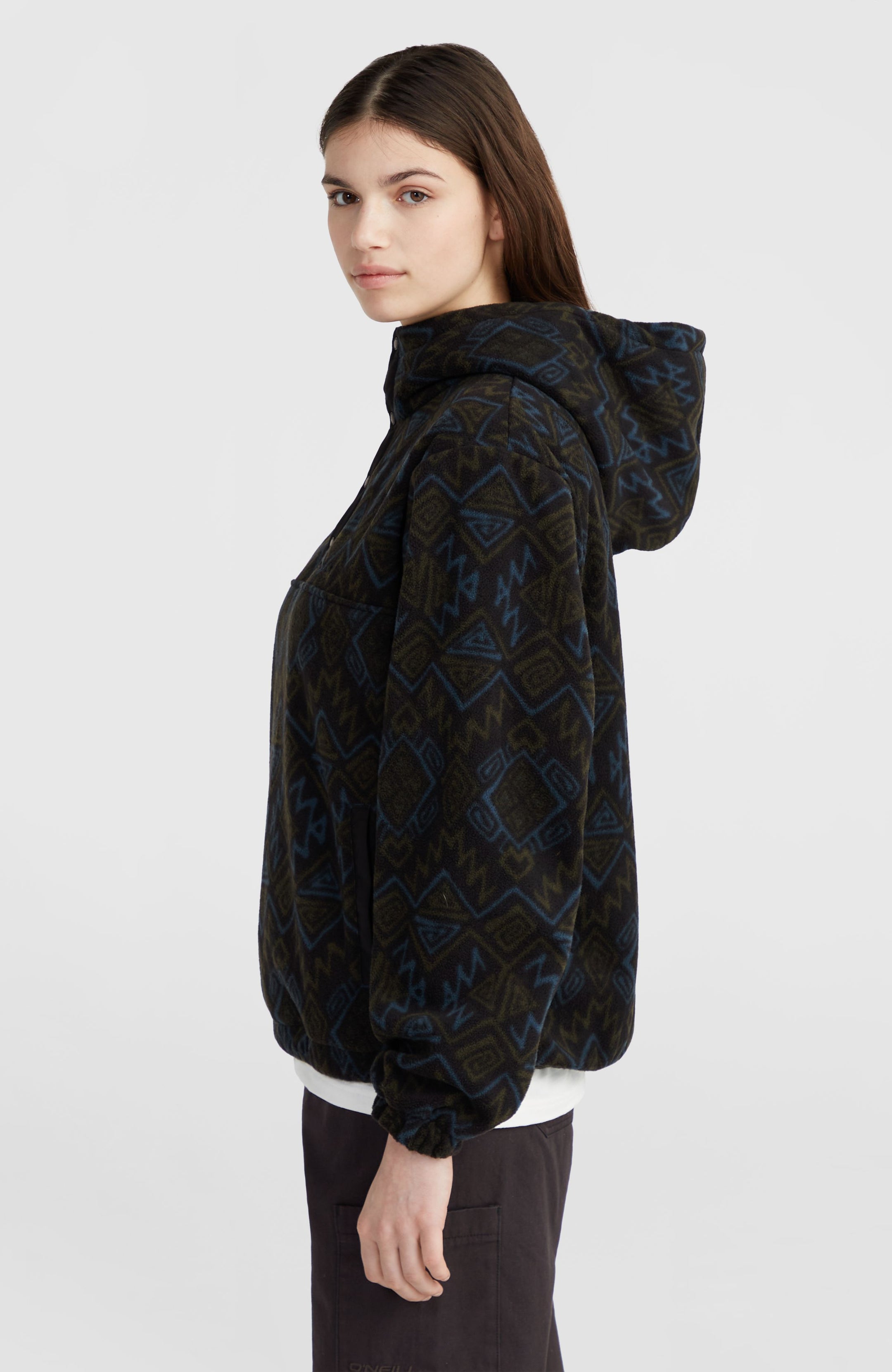 O'Neill Superfleece Hz Hoodie - Black Retro Ikat