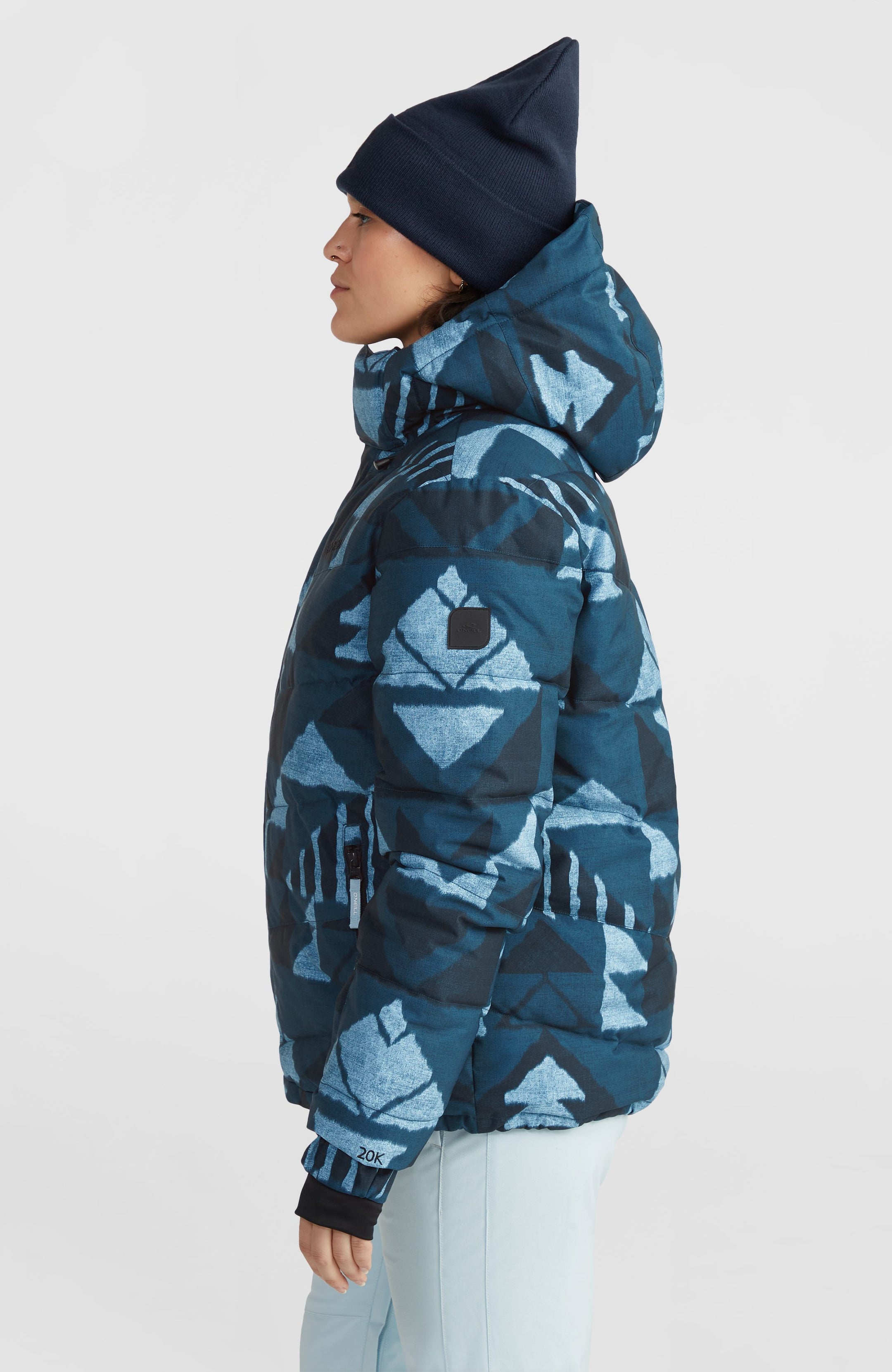 Z.E.N. Puffer Hybrid Jacket - Blue Triangle Ikat
