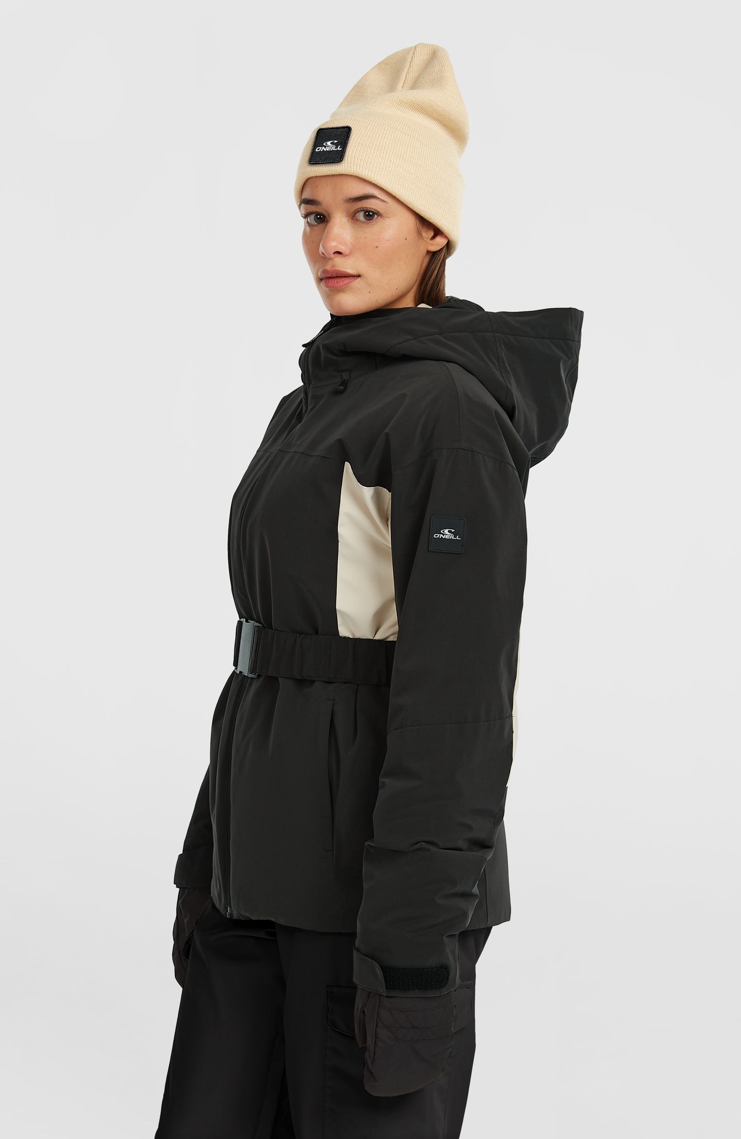 Fwc'Cruz Hybrid Belted Snow Jacket - Black Out Colour Block
