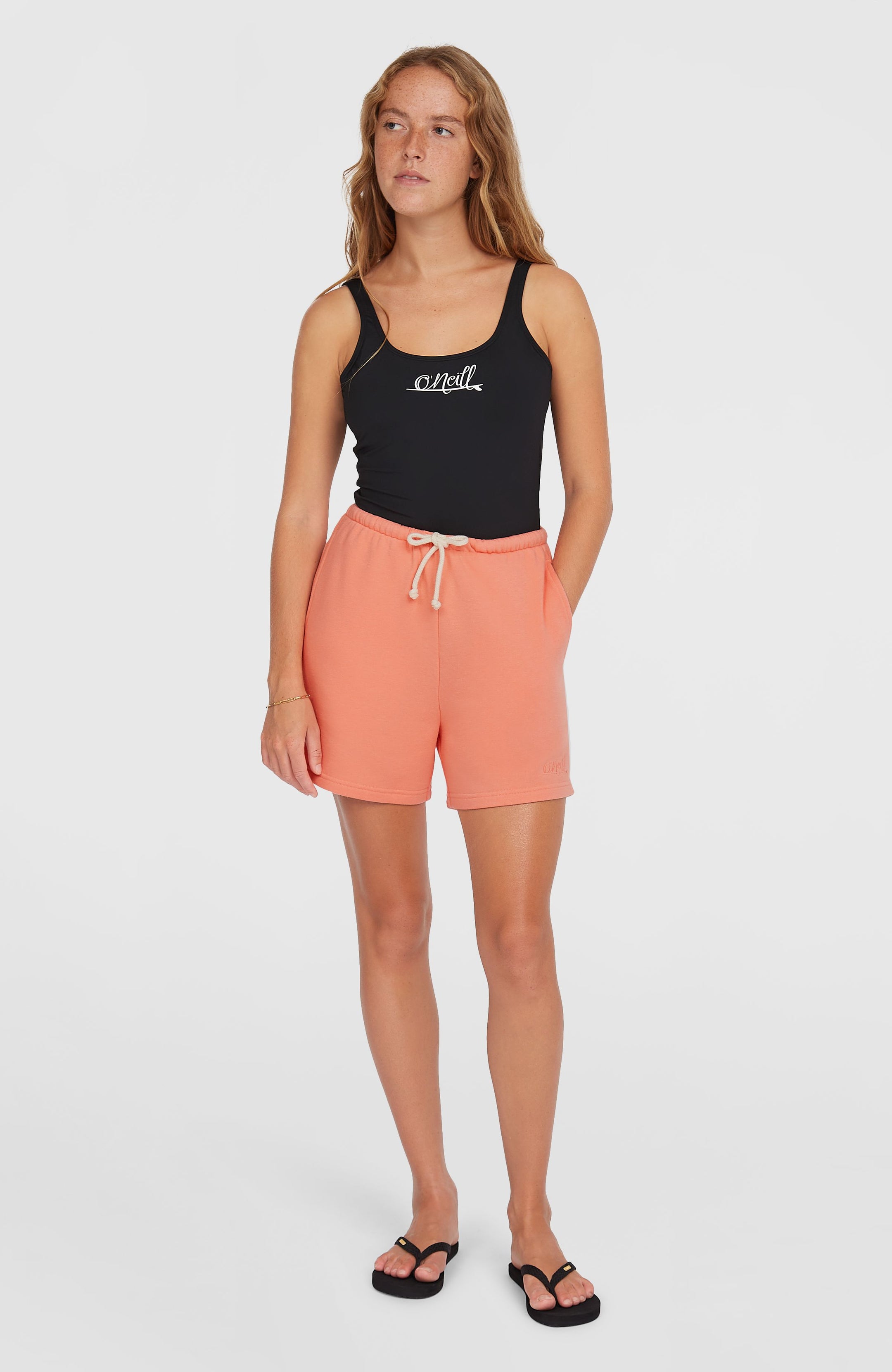 Essentials O'Neill Script Sweatshorts - Coral Pink