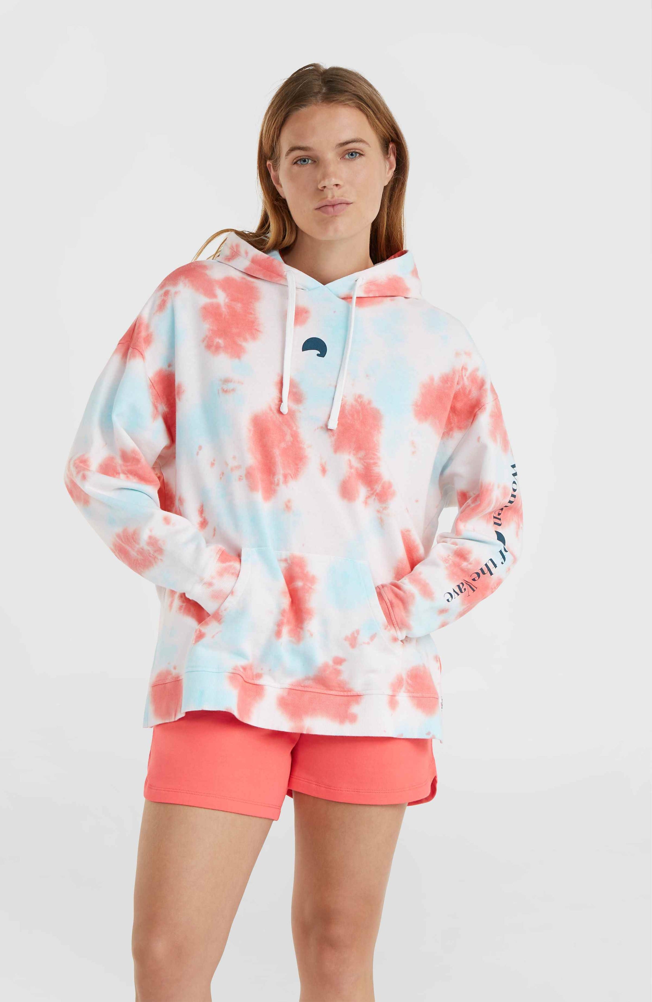 Wow Hoodie - Pink Ice Cube Tie Dye