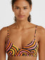 Wave Top - Orange Rainbow Stripe