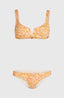 Wotw Popoyo Matira Bikini Set - Orange Abstract Wave