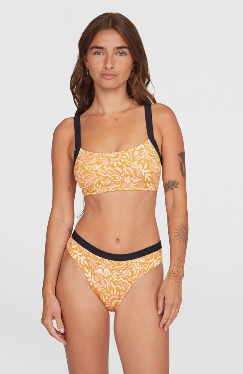 Sport Bikini Set - Orange Abstract Wave