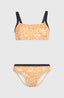 Sport Bikini Set - Orange Abstract Wave