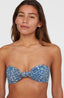 Knot Bandeau Matira Bikini Set - Yellow Animal Blur