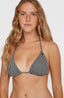 Essentials Capri Bondey Bikini Set - Black Simple Stripe
