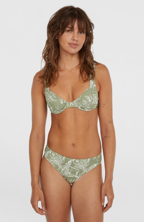 Saltwater Elsie Rita Bikini Set - Green Textured Jungle