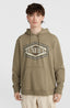 O'Neill Front Print Hoodie - Concrete