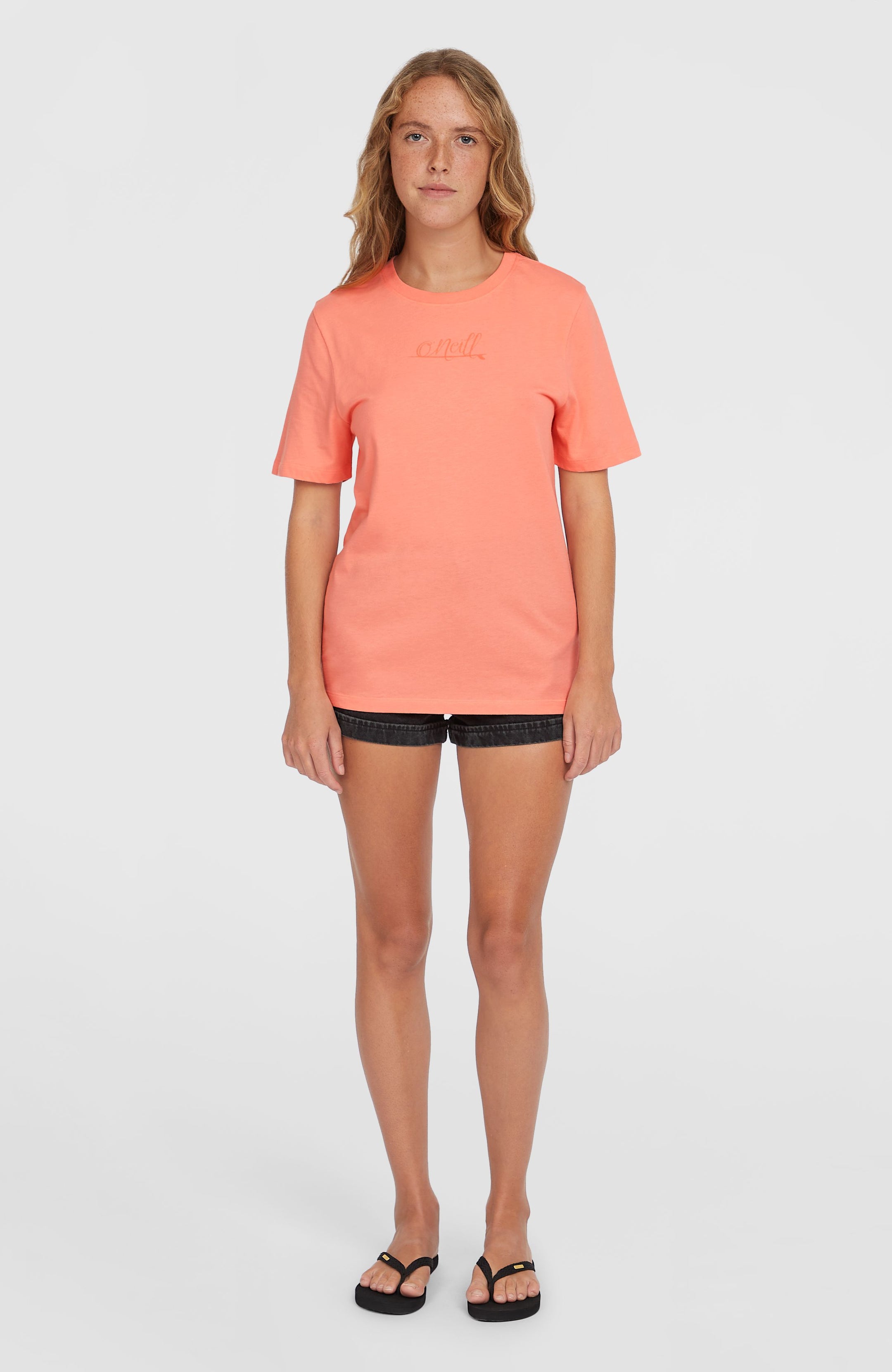 Essentials O'Neill Script T-Shirt - Coral Pink
