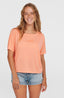 Essentials O'Neill Script Drape T-Shirt - Coral Pink