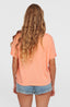 Essentials O'Neill Script Drape T-Shirt - Coral Pink