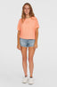 Essentials O'Neill Script Drape T-Shirt - Coral Pink
