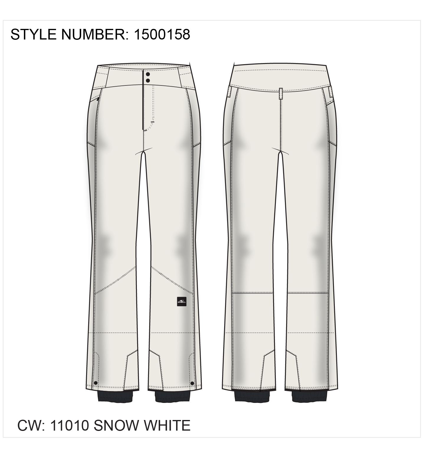 Fwc'Cruz Softshell Snow Pants - Snow White