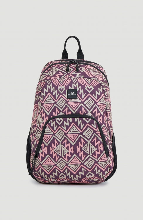 Wedge Backpack - Purple Retro Ikat