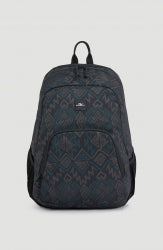 Wedge Backpack - Black Retro Ikat