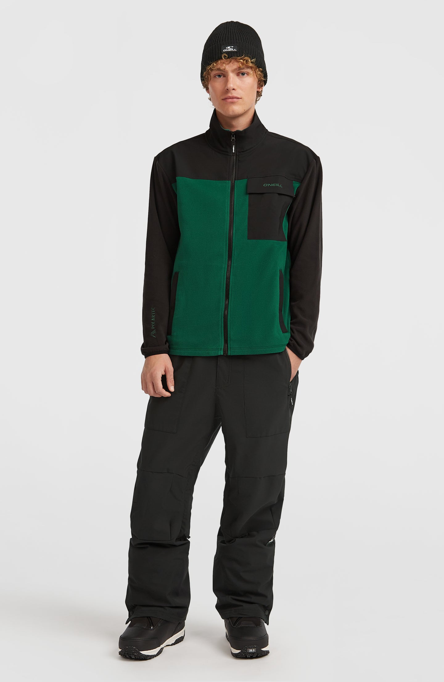Fwc'Peak Polartec Hyperfleece - Emerald Envy Colour Block