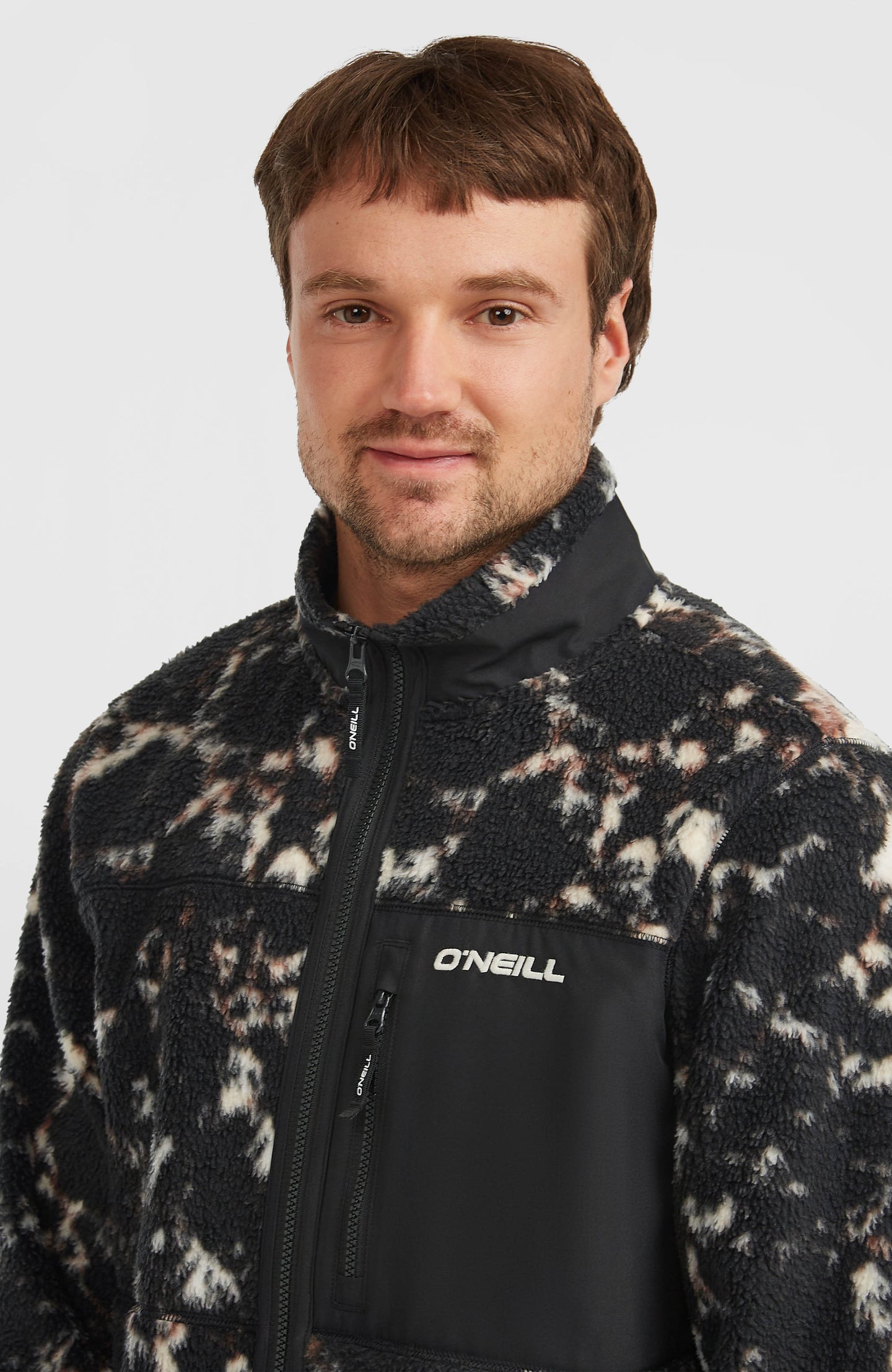 O'Neill Must-Have High Pile Fz Fleece - Black/Beige Quarry