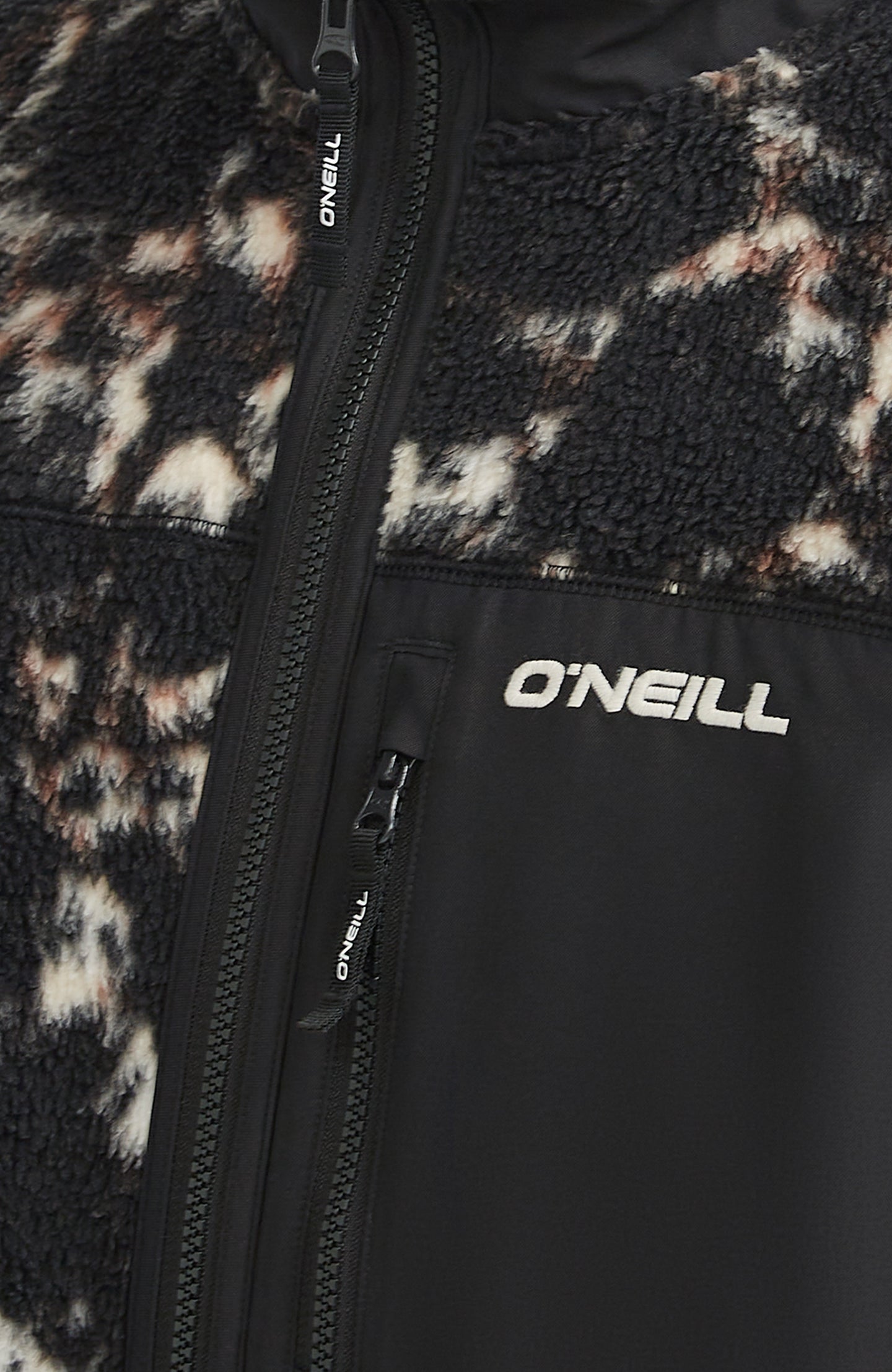 O'Neill Must-Have High Pile Fz Fleece - Black/Beige Quarry