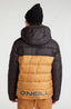 O'Riginals Puffer Jacket - Rich Caramel Colour block