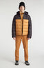 O'Riginals Puffer Jacket - Rich Caramel Colour block