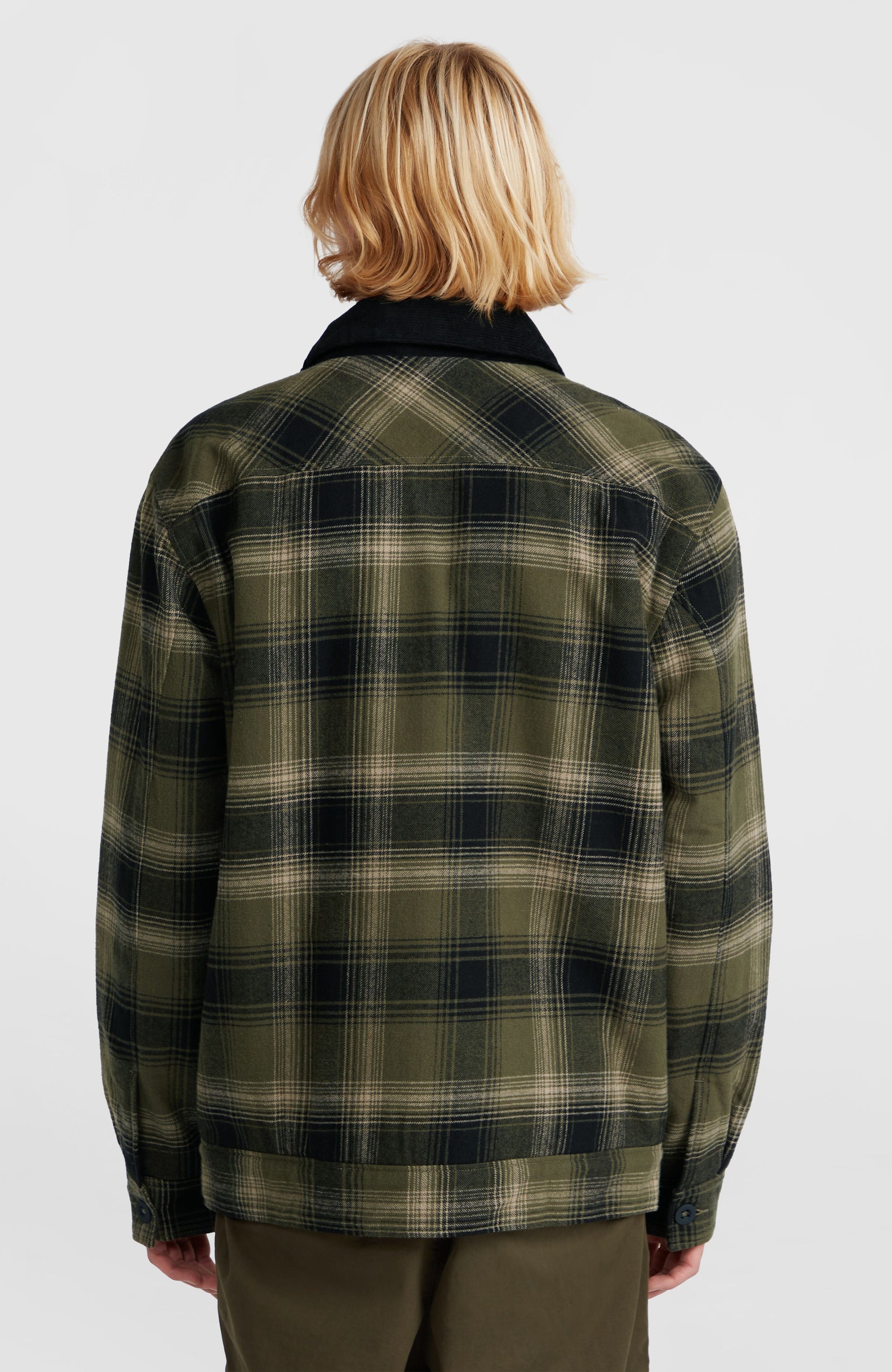 O'Neill Fleece Lined Jacket - Green Check Small
