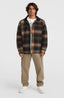 O'Neill Fleece Lined Jacket - Grey Check Small