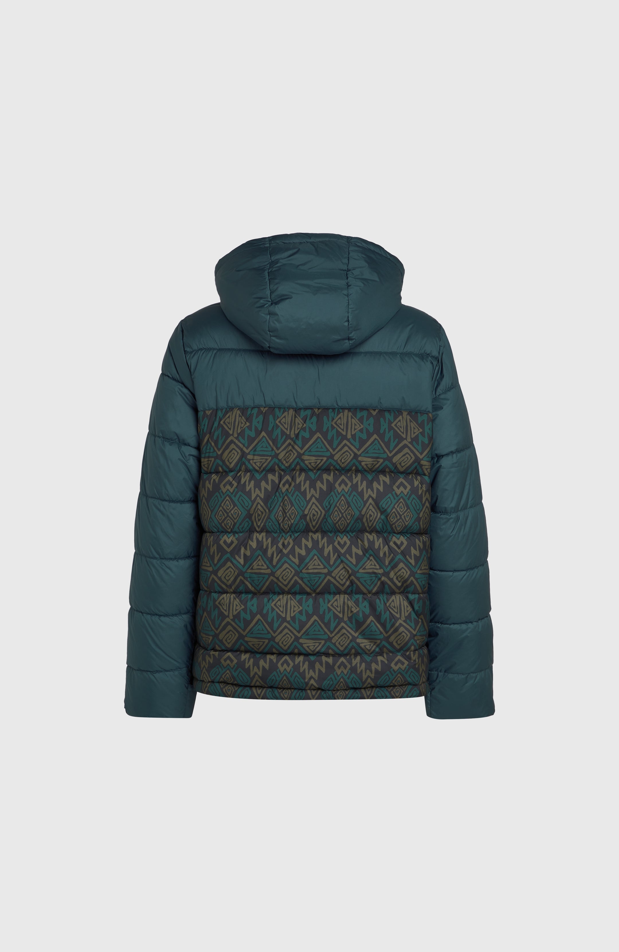O'Riginals Puffer Jacket - Black Retro Ikat