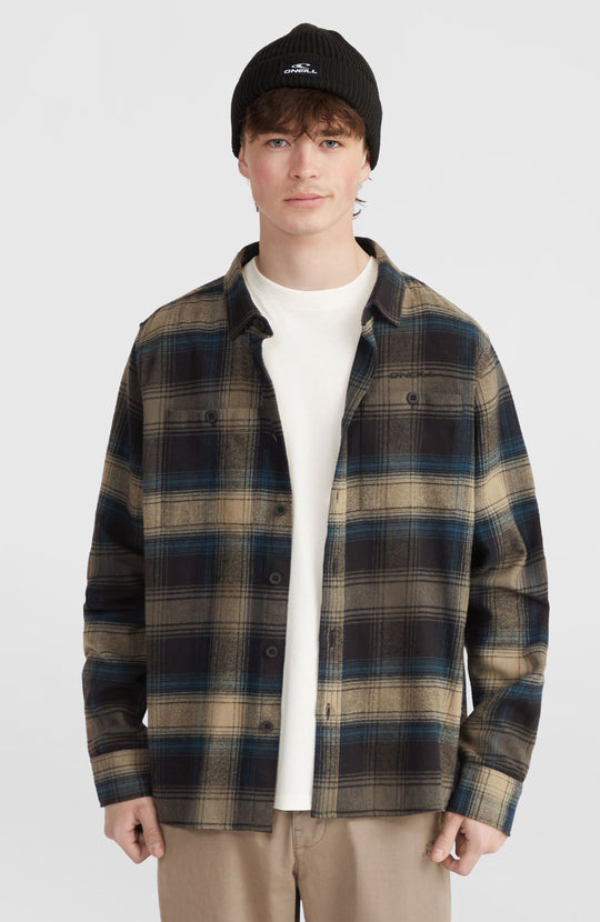 O'Neill Flannel Check Shirt - Black Check Small