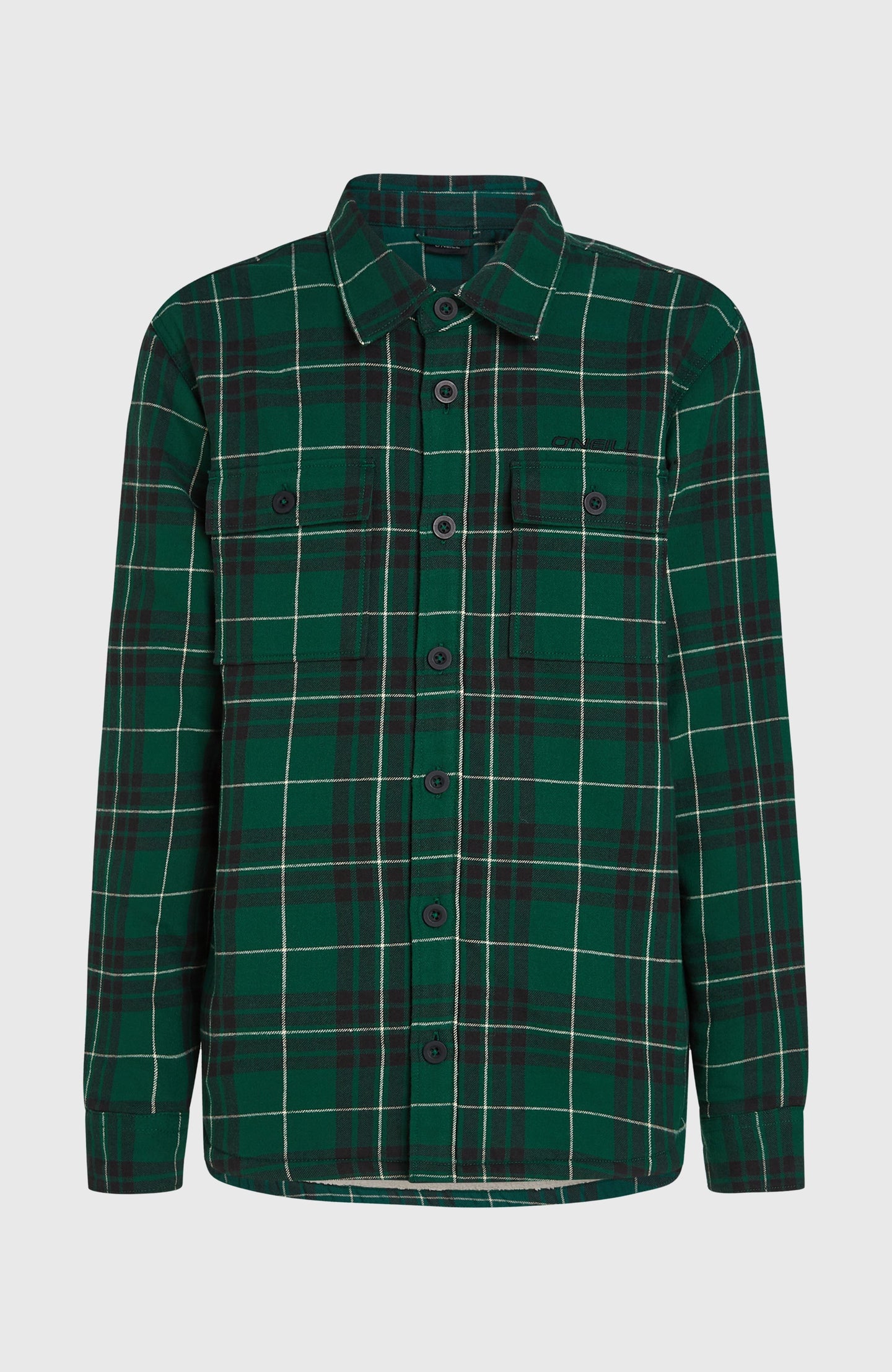 O'Neill Must-Have Fleece Lined Shirt - Green Flannel Check