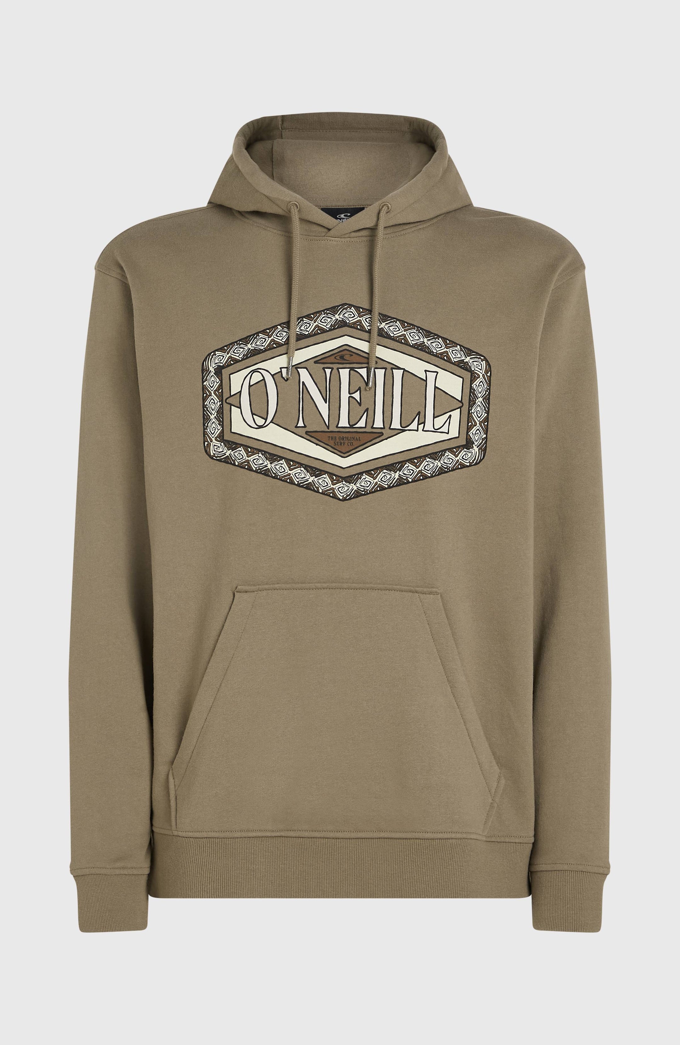 O'Neill Front Print Hoodie - Concrete