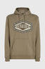 O'Neill Front Print Hoodie - Concrete