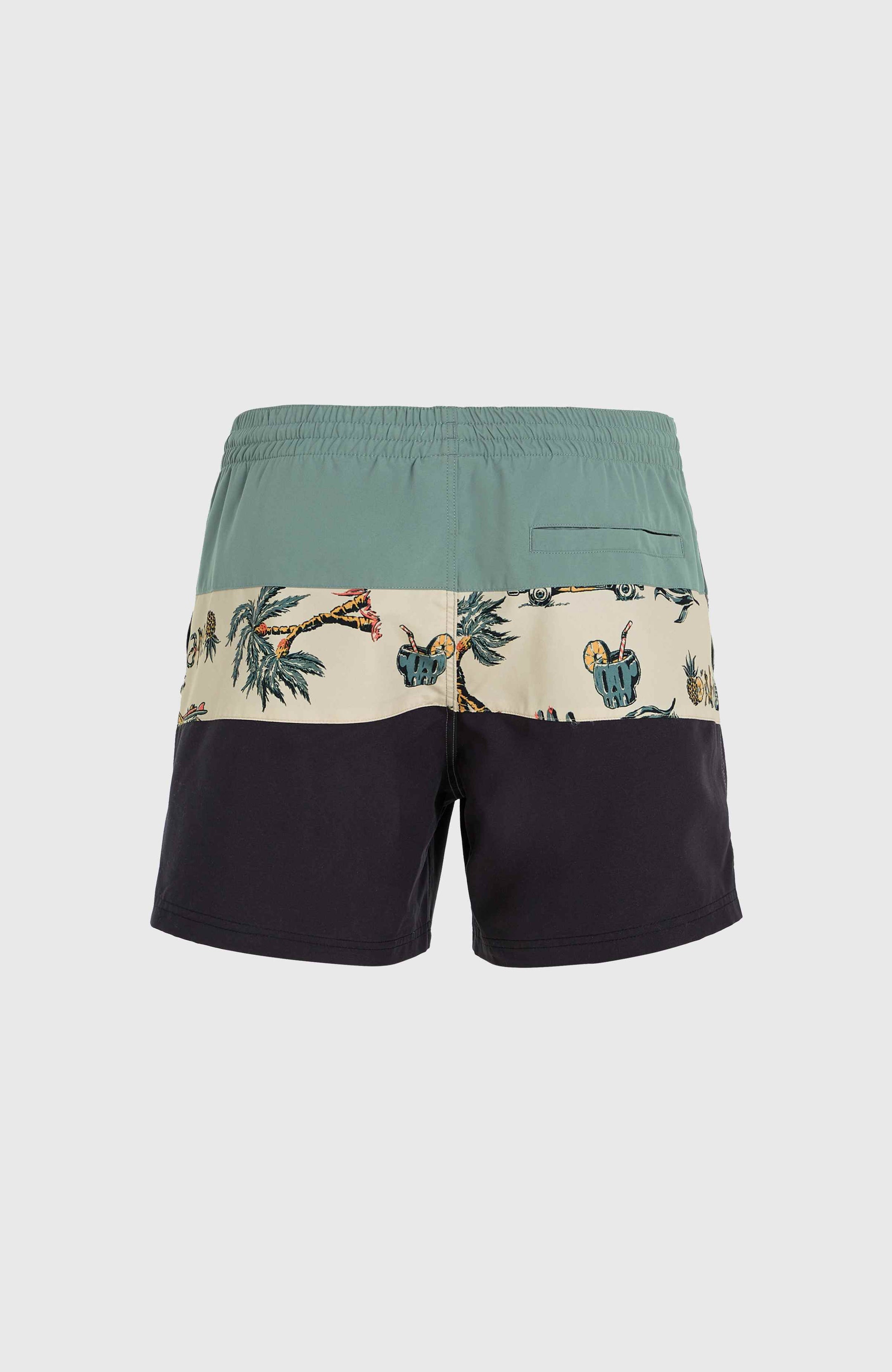 Mix & Match Cali Block 15'' Swim Shorts - Beige Venice Beach