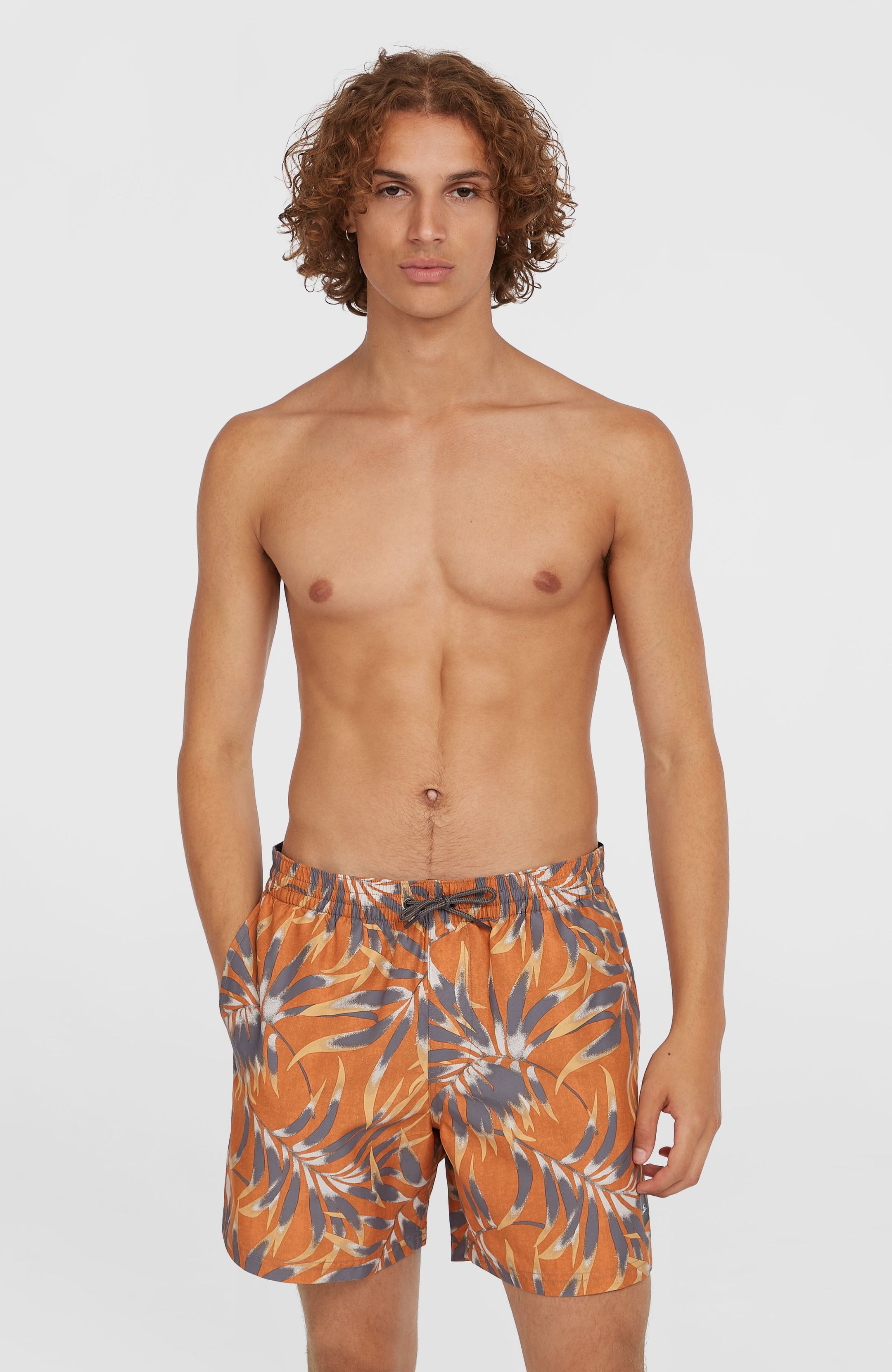 O'Neill Cali Floral 16'' Swimshorts - Orange Dipped Leaves