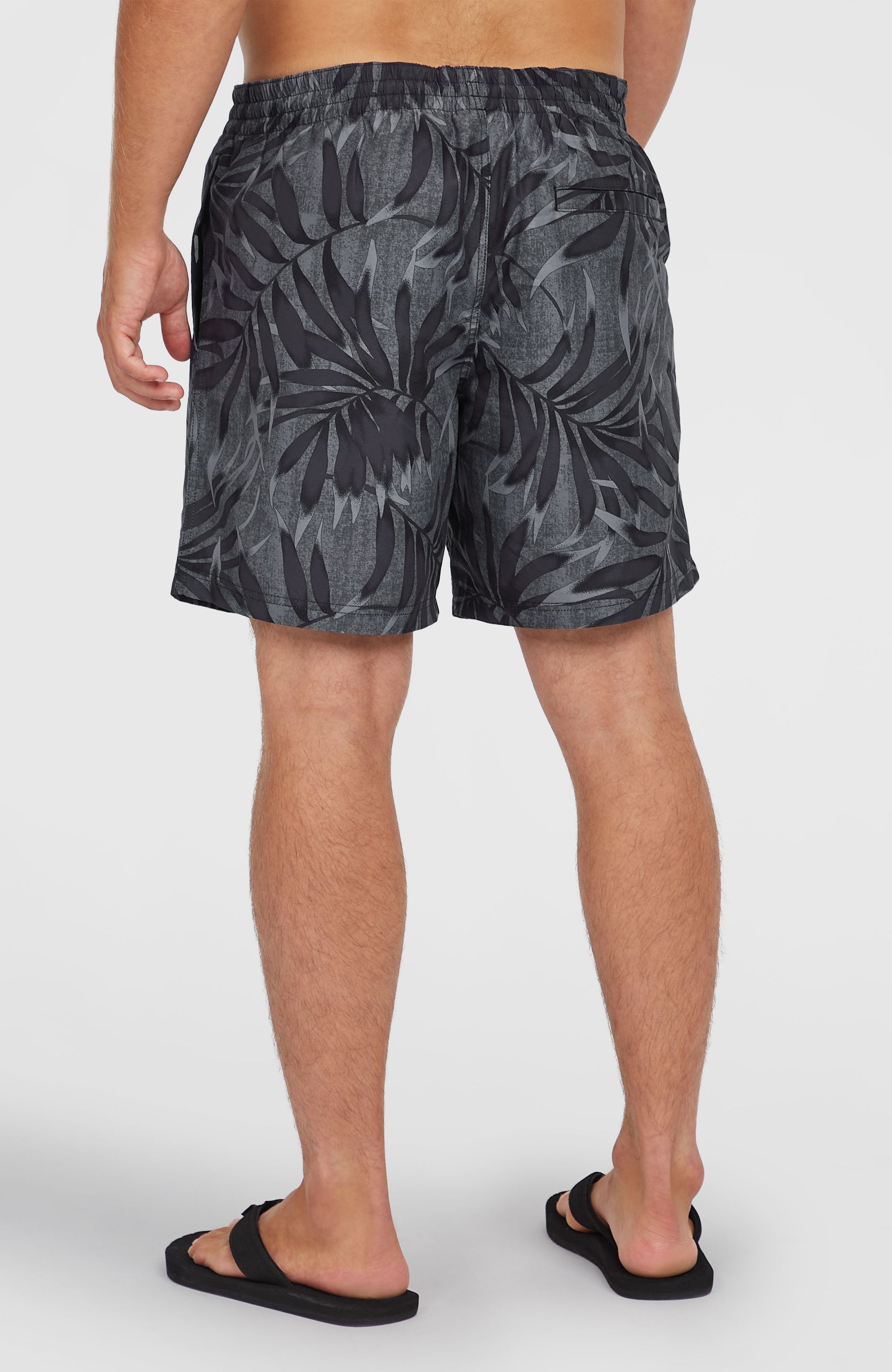 O'Neill Cali Floral 16'' Swimshorts - Black Dipped Leaves