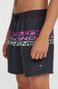 O'Neill Cali Stripe 16'' Swimshorts - Black/Purple Upside Down Clean