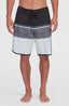 Lennox Scallop 19" Boardshorts - Black Out Colour Block
