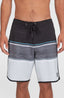 Lennox Scallop 19" Boardshorts - Black Out Colour Block
