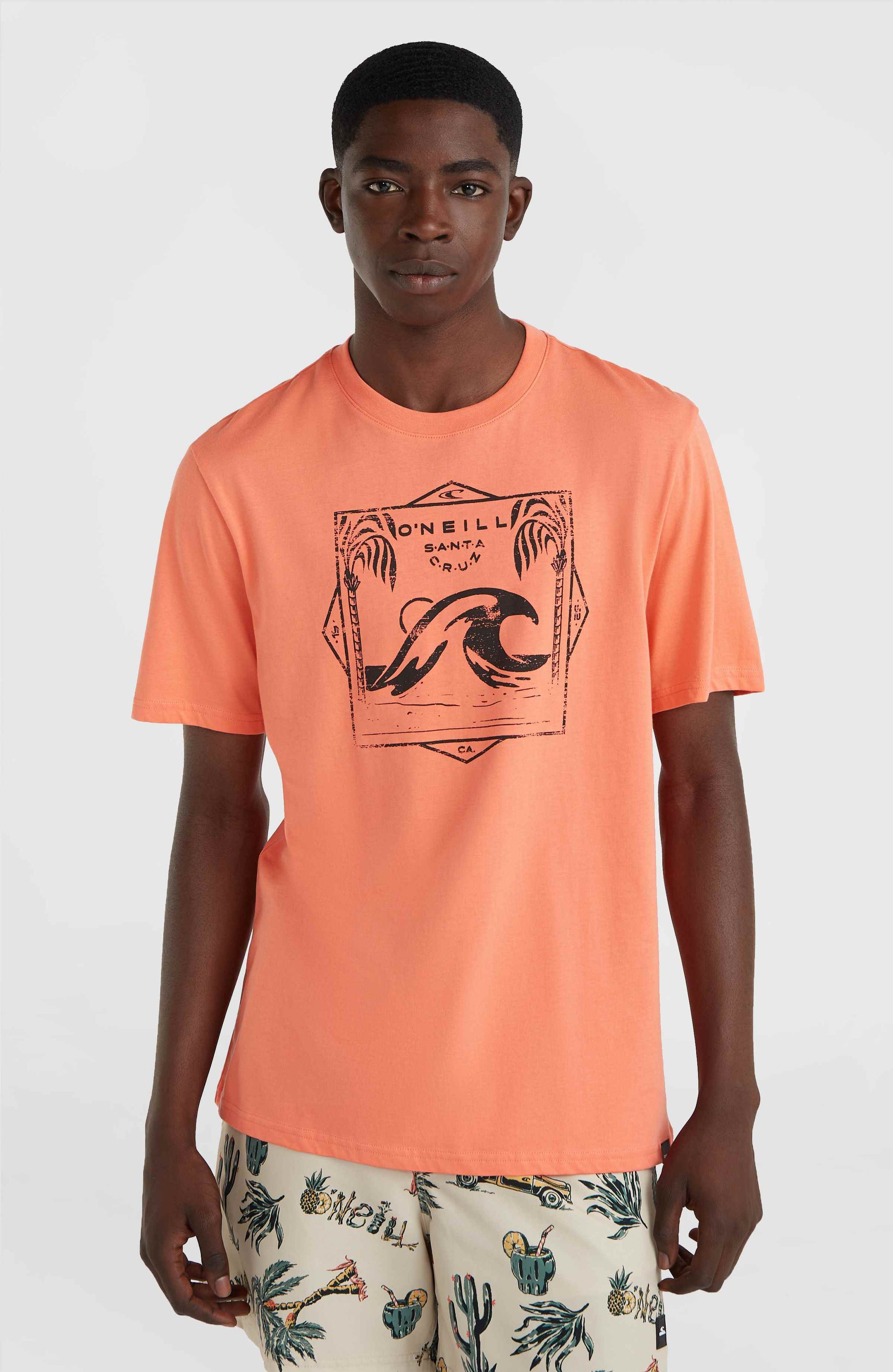 Mix & Match Wave T-Shirt - Living Coral