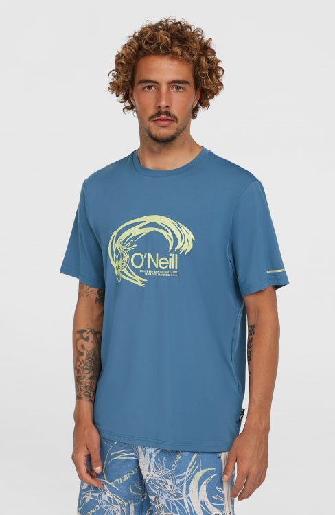 O'Riginals Hybrid Upf Graphic T-Shirt - Copen Blue