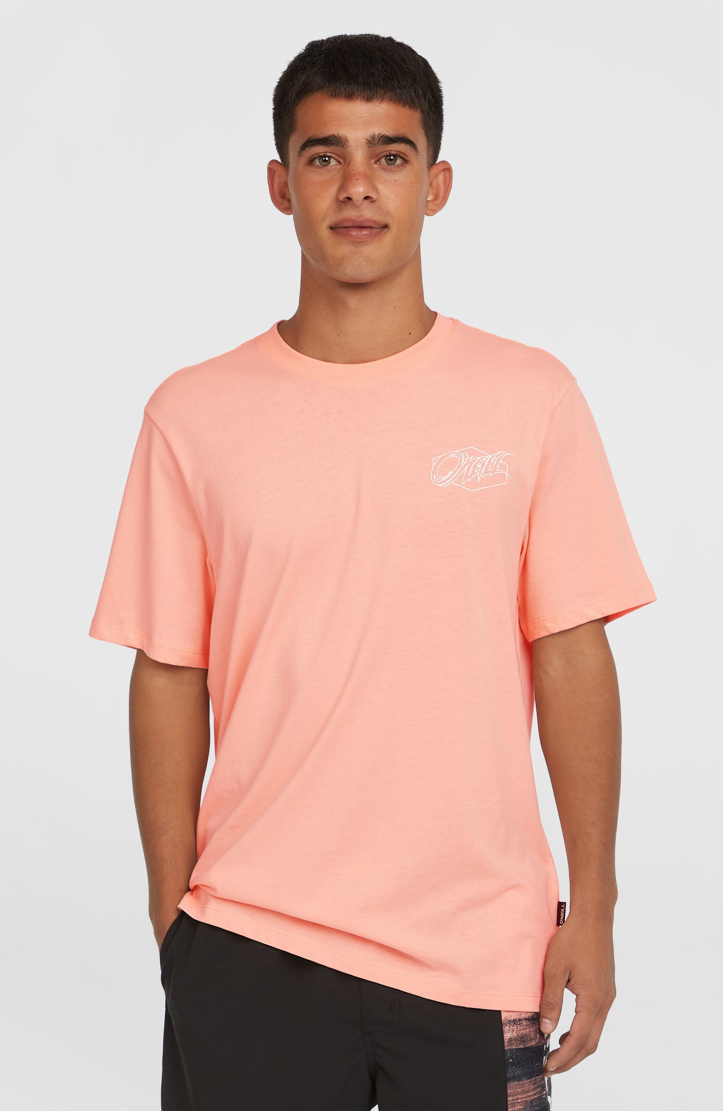 O'Neill Box Logo T-Shirt - Coral Pop