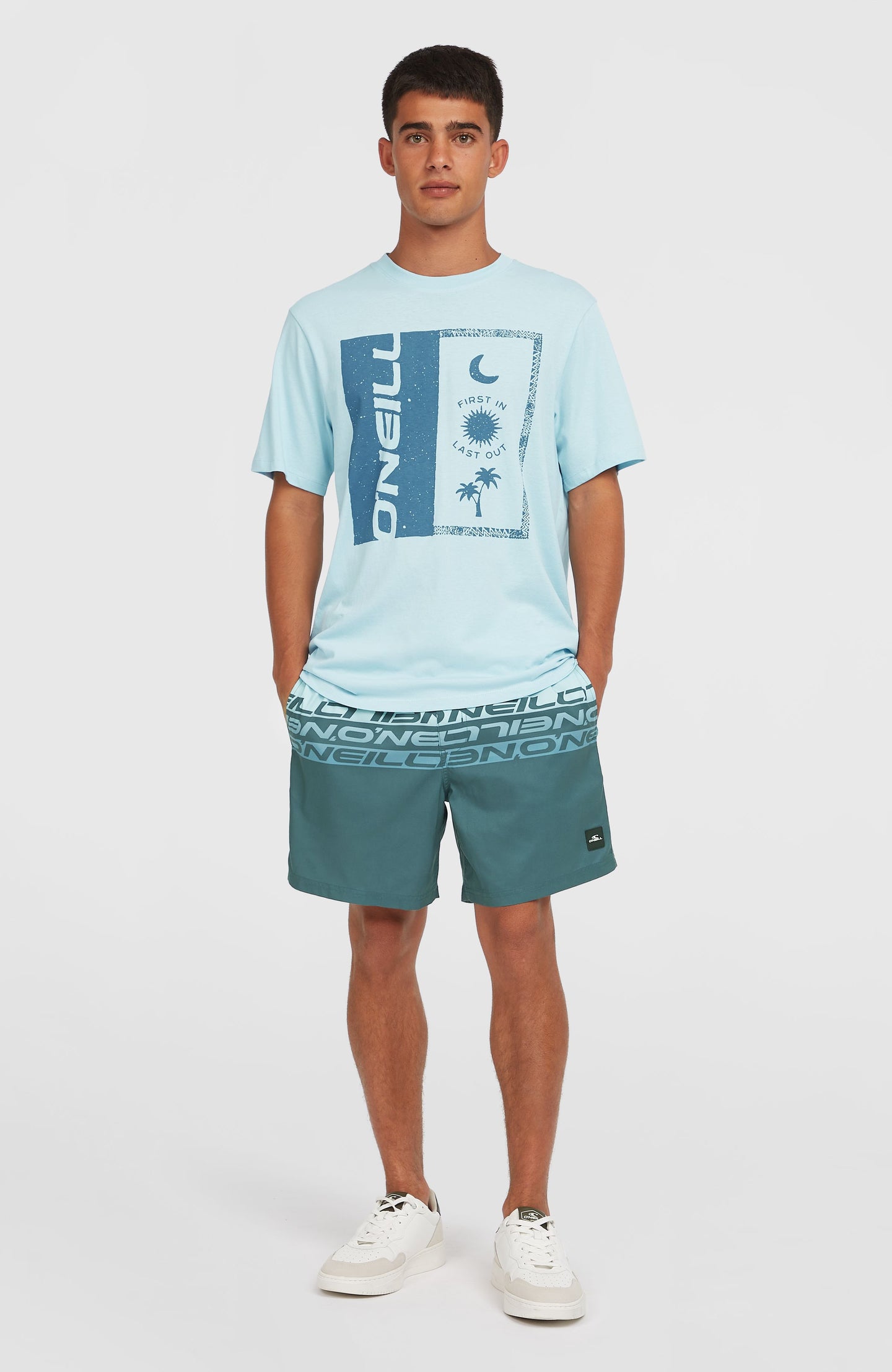 O'Neill Front Print T-Shirt - Morning Glory