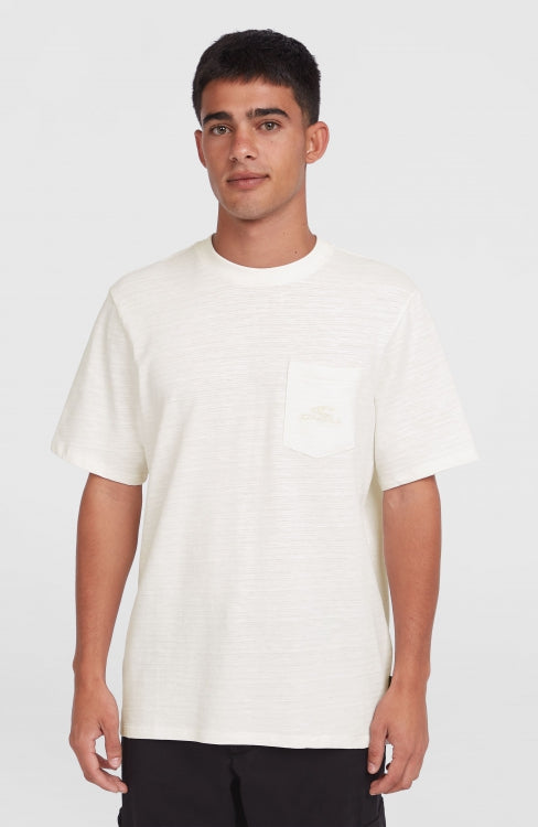 O'Neill Slub Chest Pocket T-Shirt - Snow White