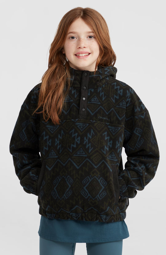 O'Neill Superfleece Hz Hoodie - Black Retro Ikat