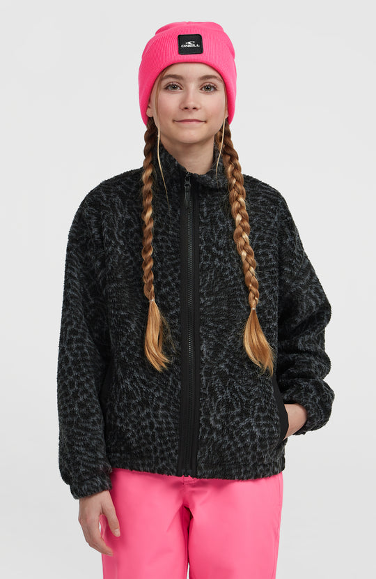 O'Neill High Pile Fz Fleece - Black Animalica